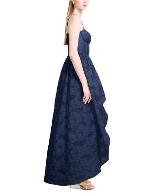 High Low Organza Tulle Gown