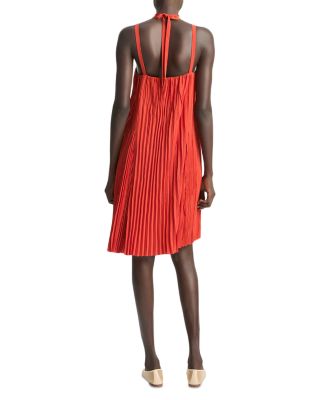 Pleated A Line Pintucked Dress