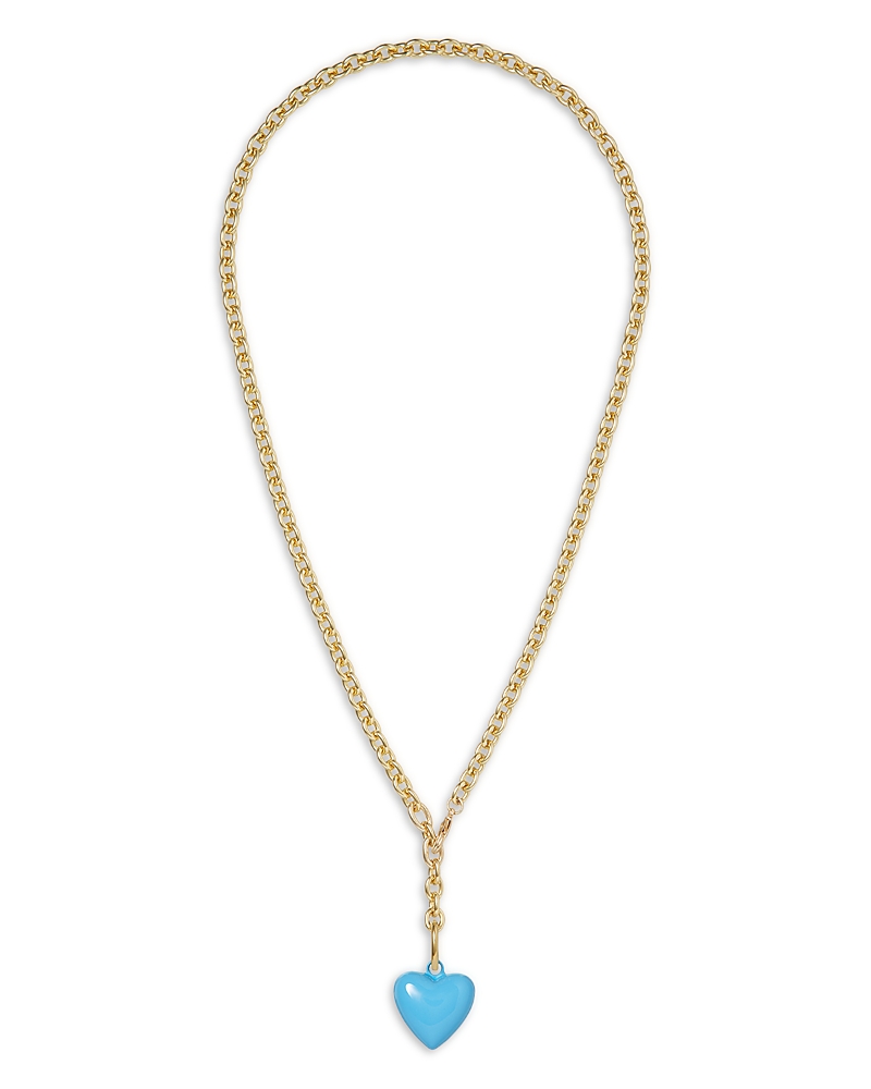 Roxanne Assoulin Mini Puffy Heart Pendant Necklace, 18.5