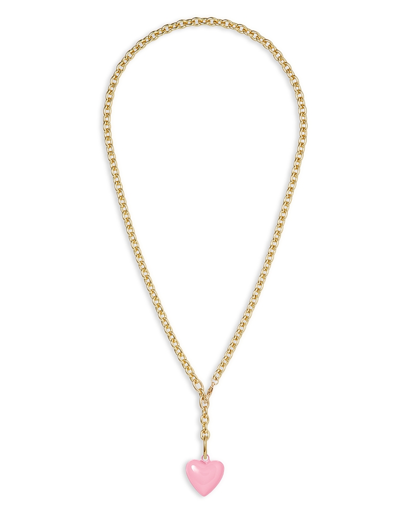 Roxanne Assoulin Mini Puffy Heart Pendant Necklace, 18.5