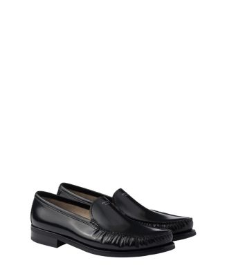  Men's Brushed Leather Loafers