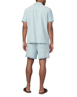 Reversed Loose Fit Chambray Shorts