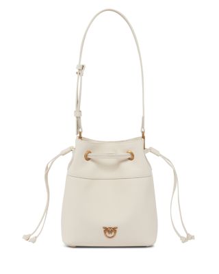 PINKO - Secchiello Mini Leather Bucket Bag