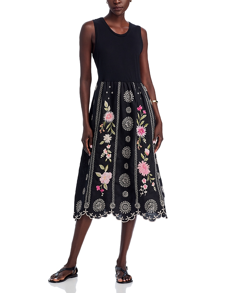 Johnny Was Mixed Media Tank Dress