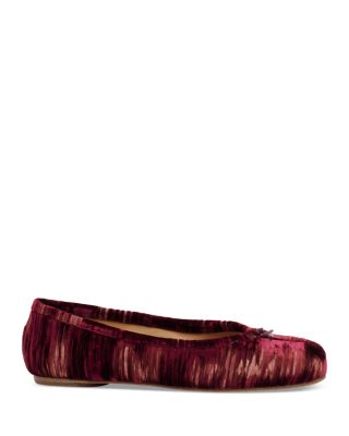 Women's Tabi Velvet Ballet Flats   