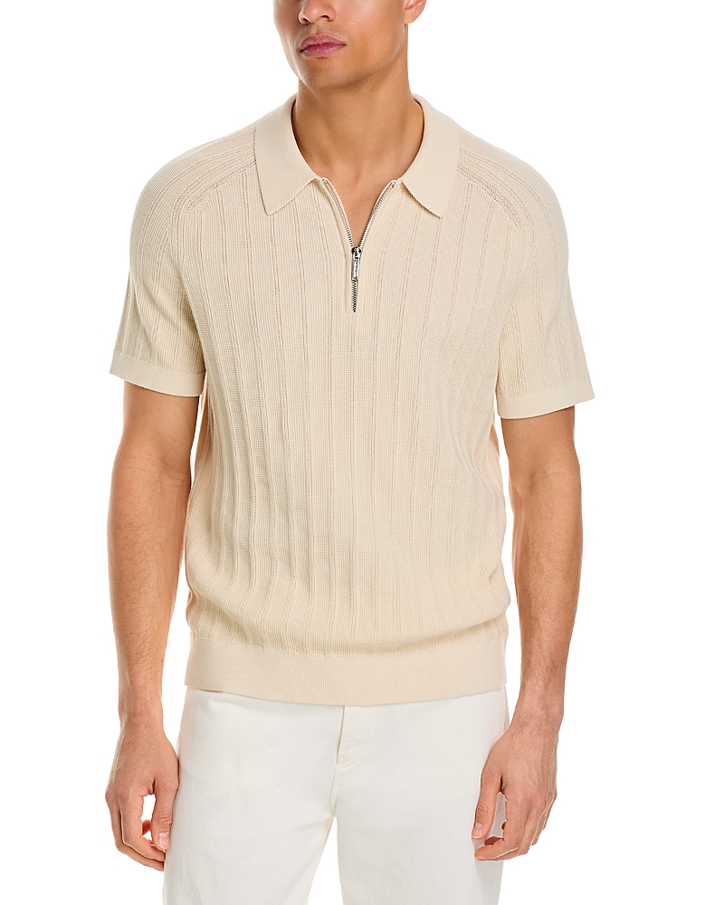 Michael Kors Textured Zip Polo