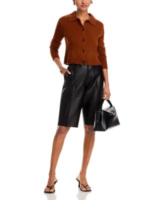 Shrunken Cashmere Cardigan Sweater