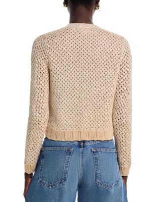 Blanca Cropped V Neck Cardigan