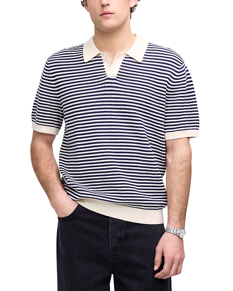 Madewell Pointelle Stitch Regular Fit Short Sleeve Sweater