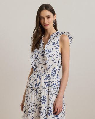 Ralph Lauren Floral Cotton Voile Tiered Maxi Dress | Bloomingdale's Women