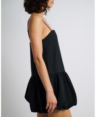 Air Linen Bubble Mini Dress