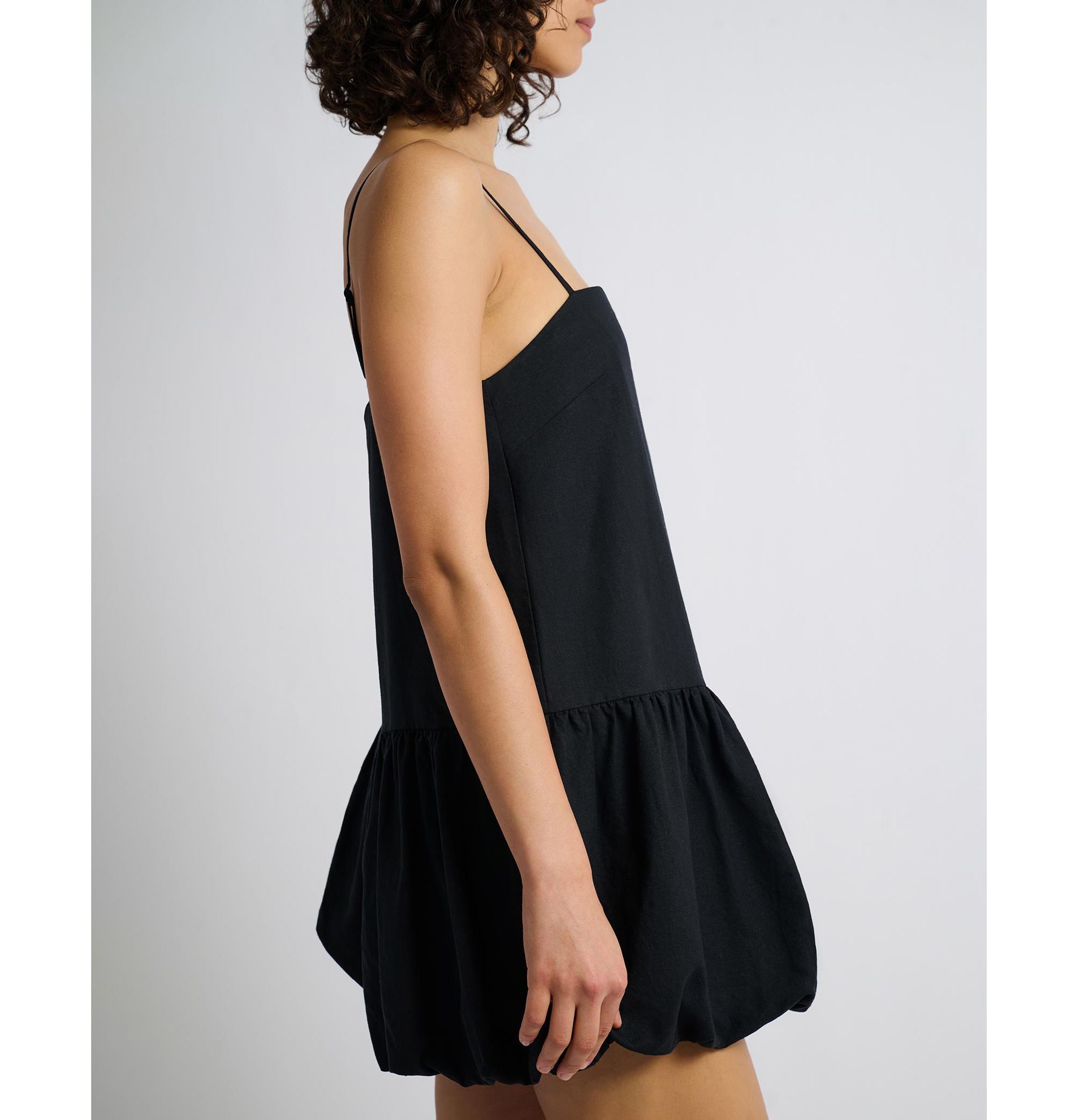 Air Linen Bubble Mini Dress — Image 3
