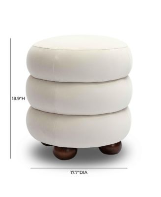 Stefanie Velvet Ottoman