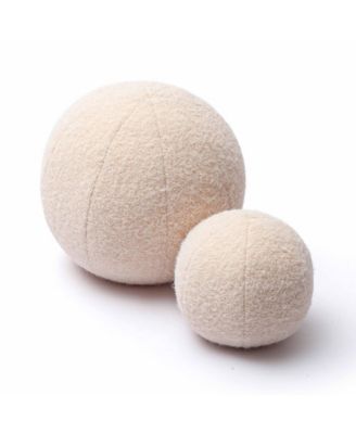 Boba Long Faux Mohair 9" Ball Pillow