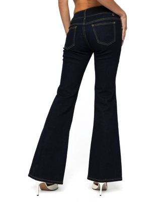 Tilda Low Rise Flared Dark Rinse Wash Jeans