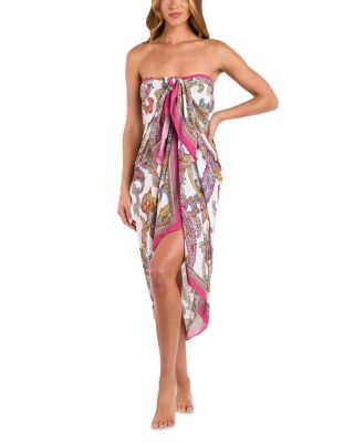 Maribel Bright Paisley Pareo Cover-Up