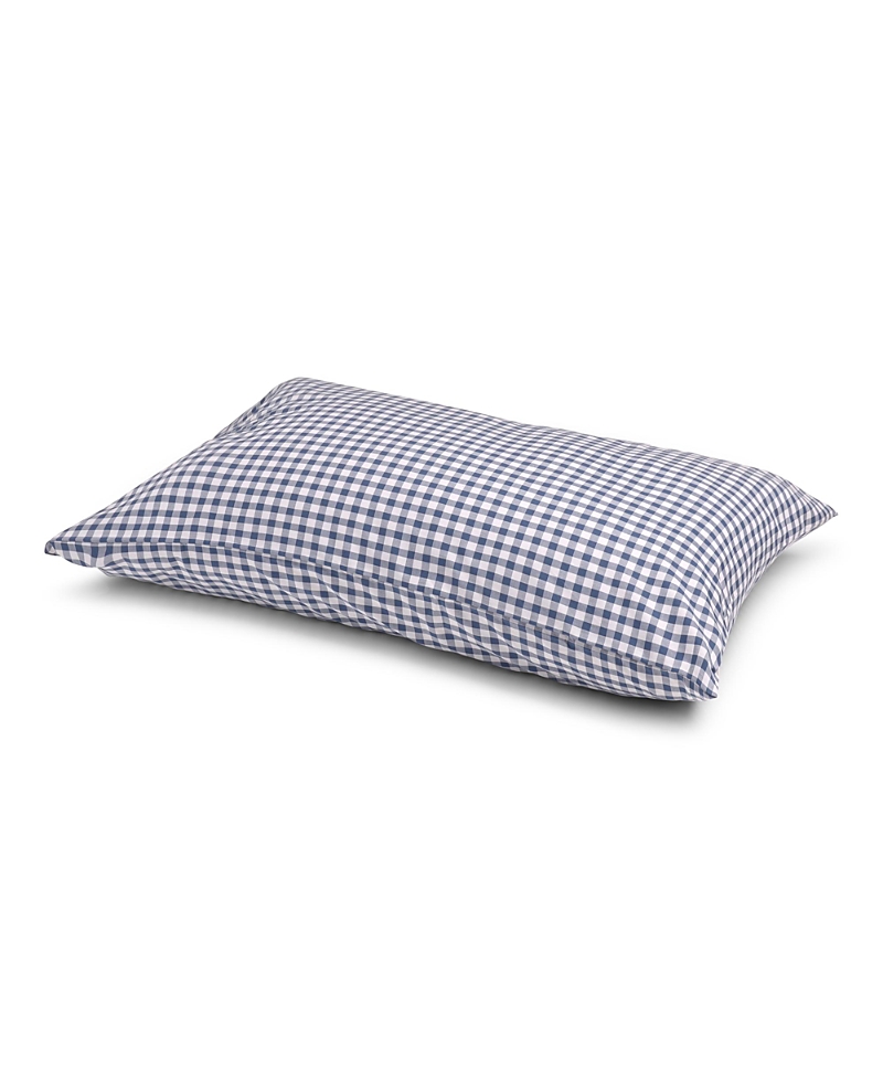 Piglet In Bed Small Gingham Check Pillowcase Pair, King In Blue