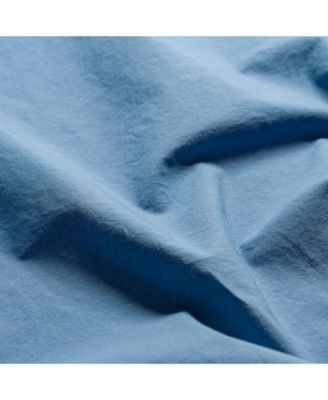 Washed Cotton Percale Flat Sheet, Full