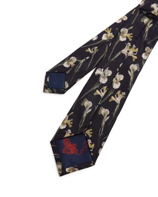 Frinton Orchid Print Silk Classic Tie