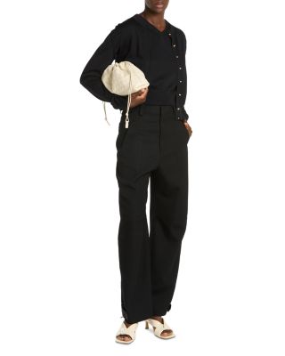 Dustbag Intrecciato Leather Shoulder Bag