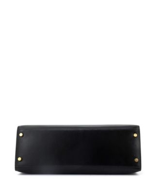 Kelly 32 Handbag Black Box Calf with Gold Hardware