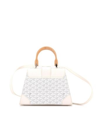 PM Saigon Top Handle Bag Coated Canvas with Leather