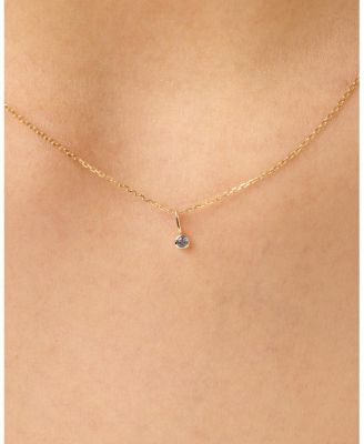 Solid Gold - Birthstone Necklace