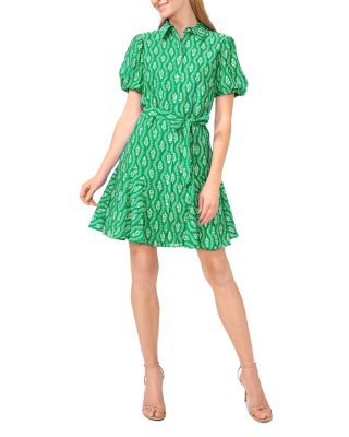 Flowy Shirt Dress with Waist Tie