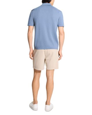 Short Sleeve Cable Polo in Breach 