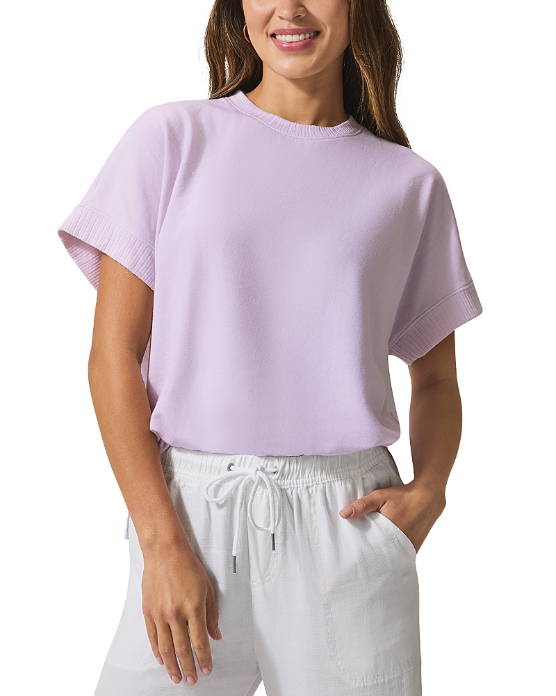 Splendid Supersoft Short Sleeve Sweatshirt