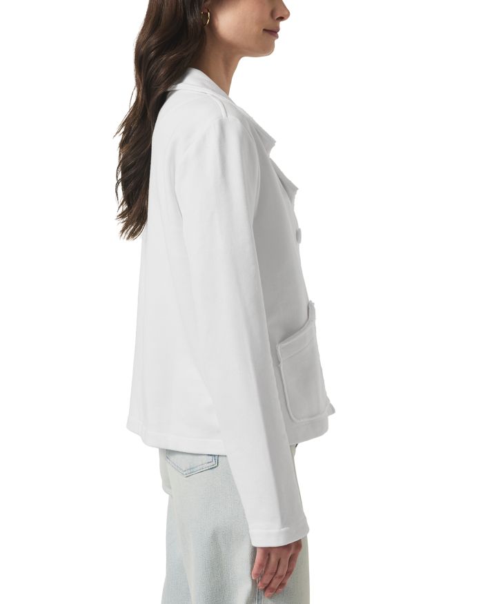 French Terry Double Breasted Blazer
