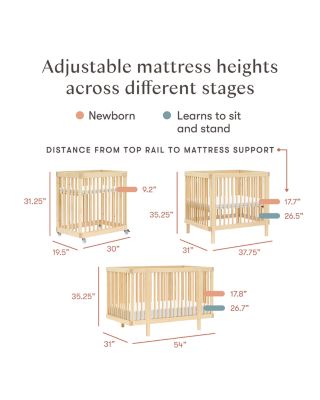 Pogo 8 in 1 Convertible Crib with All Stages Conversion Kits