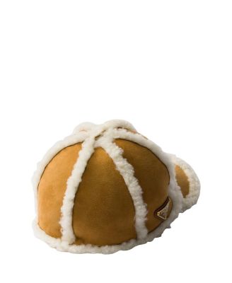 Suede Shearling Baseball Cap