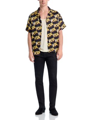 Logo Print Camp Shirt