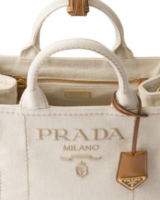 PRADA＊Prada Jardiniere small linen blend ハンドバッグ＊送込 Prada Jardiniere Small Linen Blend Handbag | Bloomingdale's