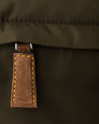 Medium Re-Nylon and Suede Shoulder Bag