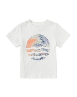 SOL ANGELES - Unisex Coral Palm Waves Cotton Tee - Little Kid, Big Kid