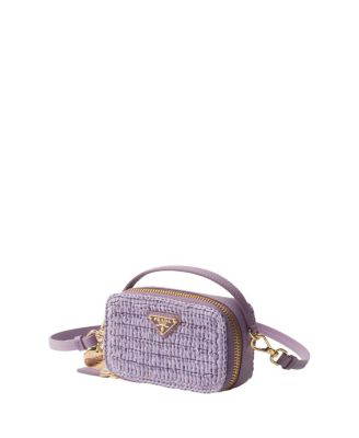 Crochet and Leather Mini-Pouch