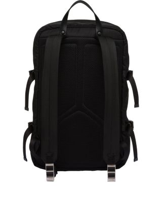 Re-Nylon and Saffiano Leather Backpack