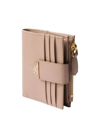 Small Saffiano And Smooth Leather Wallet
