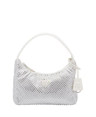 Prada Re-Edition Satin Mini-Bag with Crystals | Bloomingdale's