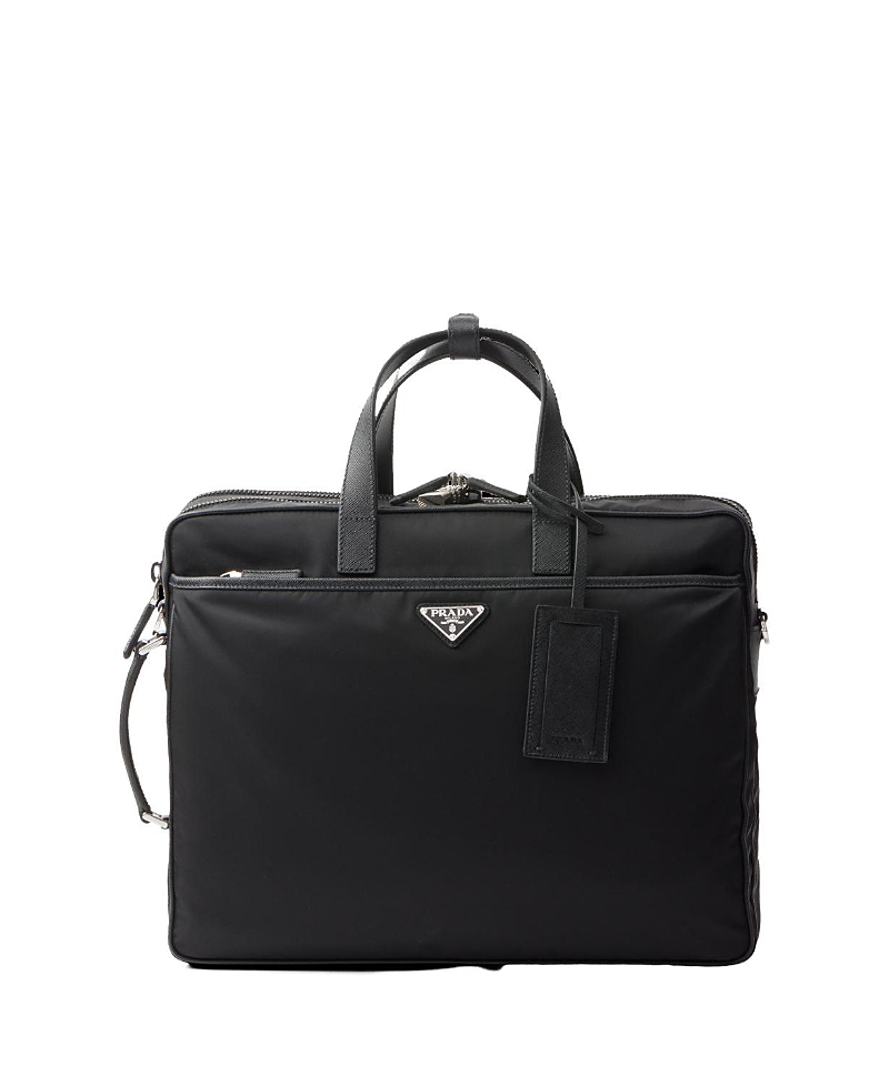 Prada Re-nylon And Saffiano Leather Briefcase