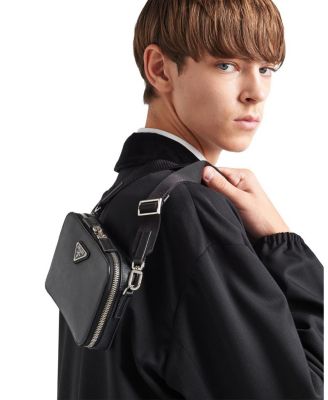 Brique Saffiano Leather Bag