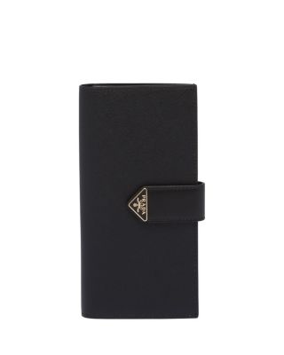 Prada Large Saffiano and Smooth Leather Wallet