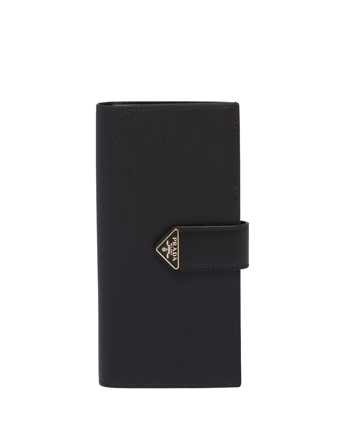Prada Large Saffiano and Smooth Leather Wallet