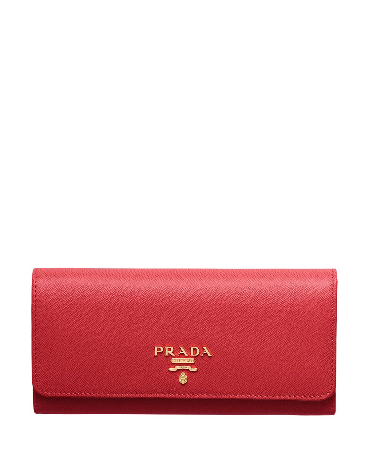 Prada Large Saffiano Leather Wallet