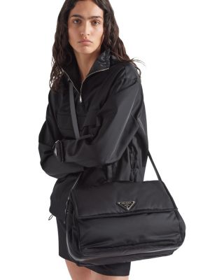  Traveller Large Padded Re-Nylon Shoulder Bag