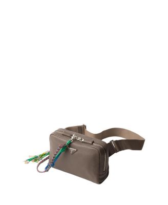 Leather Shoulder Bag With Charm