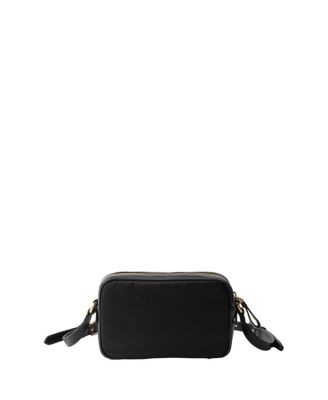 Re-Nylon and Nappa Leather Mini Shoulder Bag with Bow