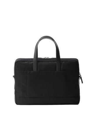 Re-Nylon And Saffiano Leather Briefcase